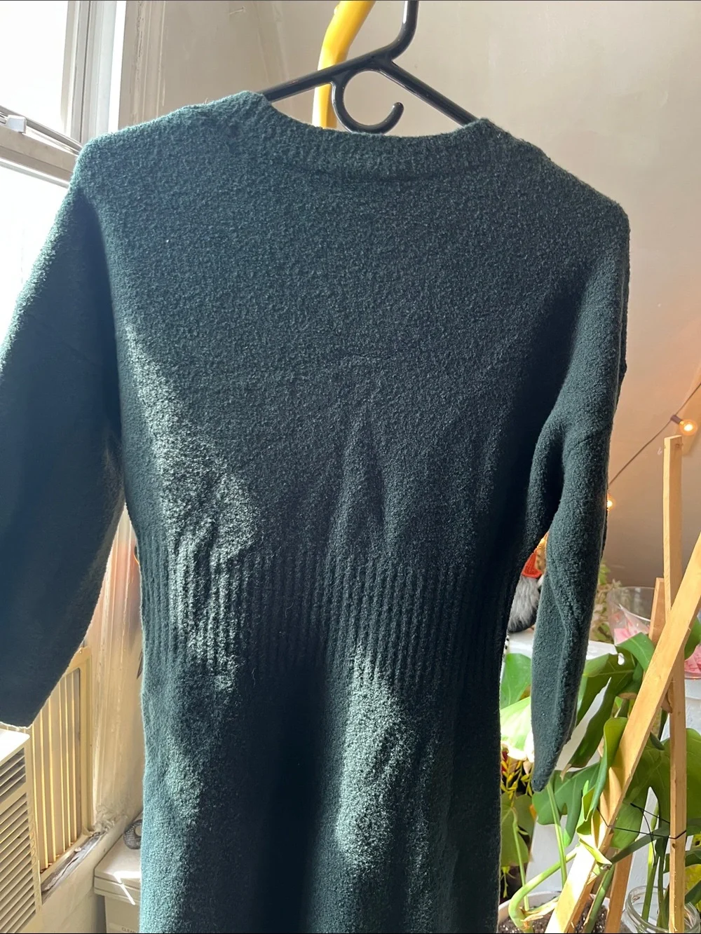 kate spade black crewneck long sleeve knit dress